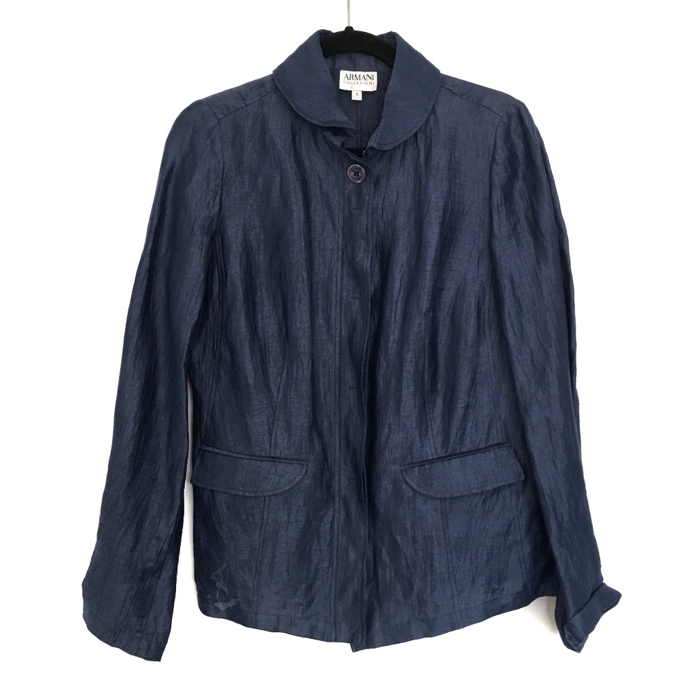 [Armanicollezioni] Thin Button Down Blazer Jacket - image 1